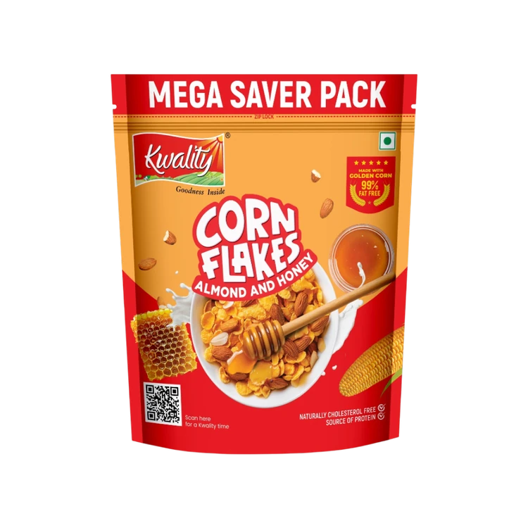 Kwality Almond & Honey Corn Flakes