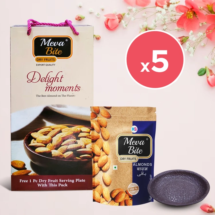 MevaBite Delight Moments Dry Fruits Gift Pack - Pack of 5 (Dry Fruits Udugore Pack)