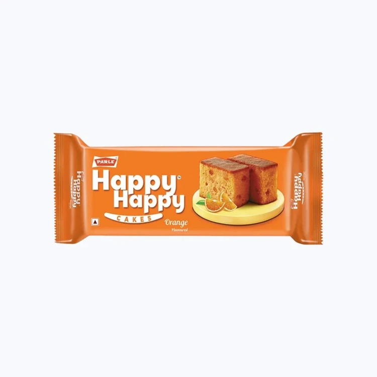 Parle Happy Happy Orange Flavoured Slice Cake