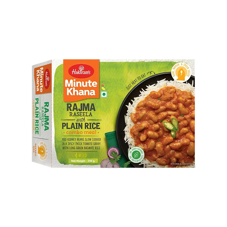 Haldiram's Minute Khana Rajma Raseela with Plain Rice Ready to Eat