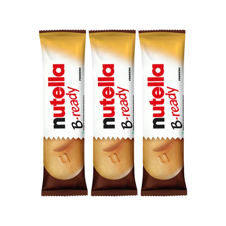 Nutella B-Ready Biscuit Crispy Filled with Hazelnut Cocoa Spread - Pack of 3