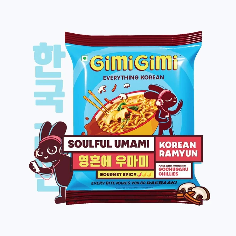 Gimi Gimi Soulful Umami Veg Korean Ramen Noodles