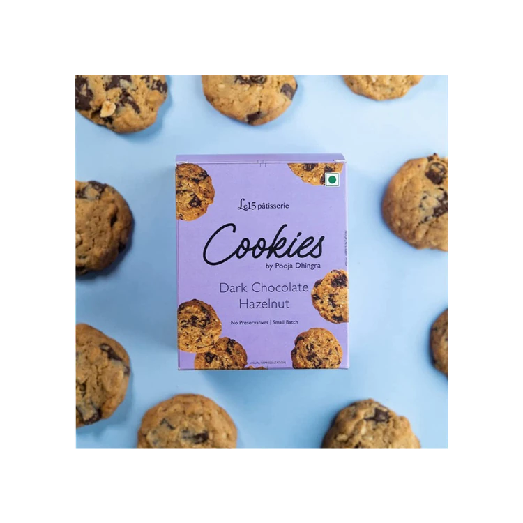 Le15 Patisserie Dark Chocolate Hazelnut Cookies
