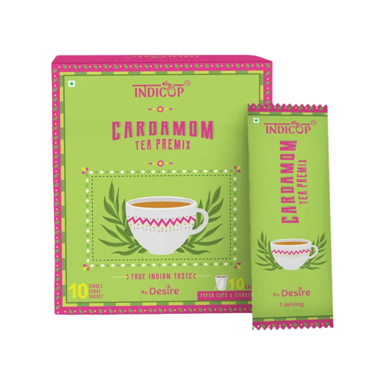 INDICUP Cardamom Instant Tea Premix