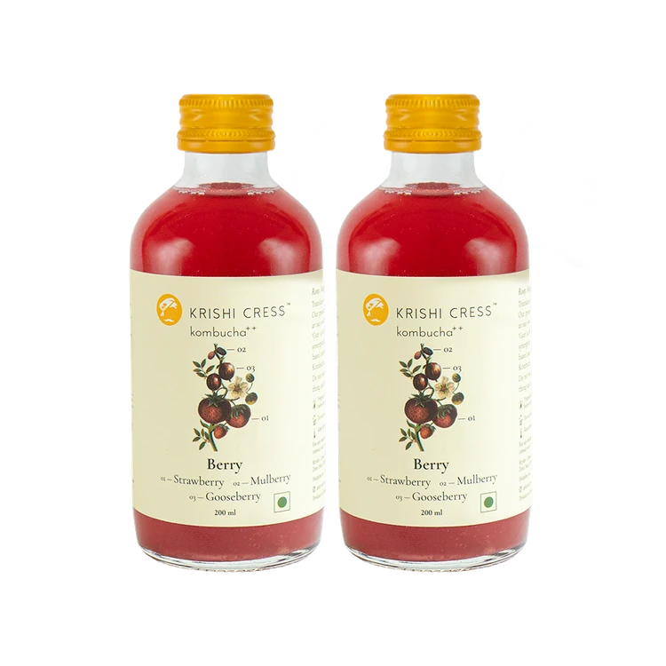 Krishi Cress Berry Kombucha - Pack of 2