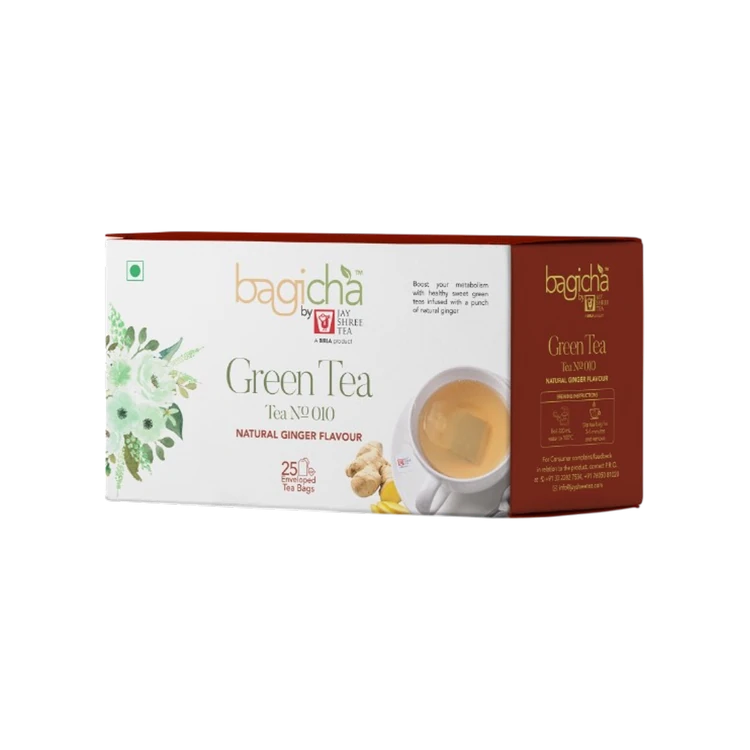 Bagicha By Jay Shree Tea Natural Ginger Flavour 010 Green Tea