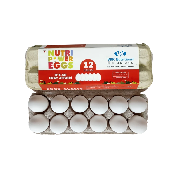Nutri Power Eggs White Eggs (12 Pieces)