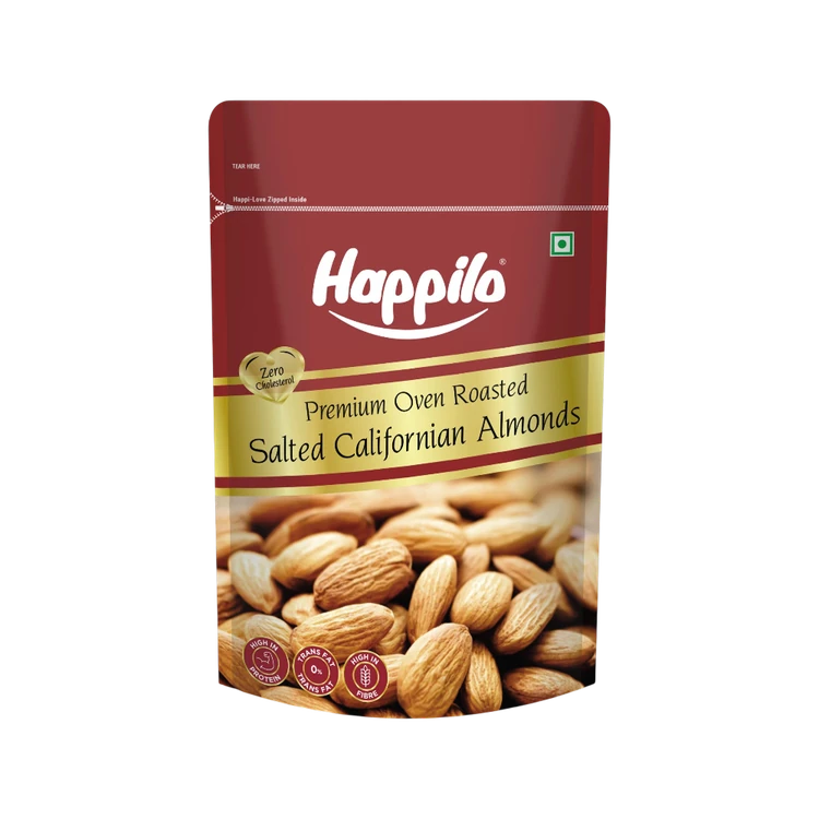 Happilo Californian Roasted & Salted Flavoured Almonds (Badami)