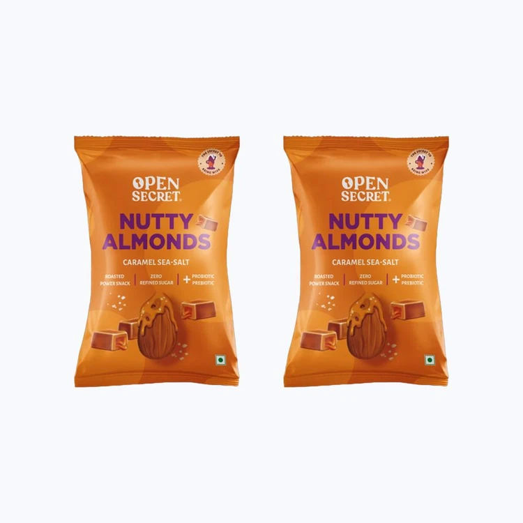 Open Secret Caramel Sea Salt Flavoured Almonds - Pack of 2