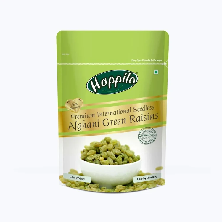Happilo Premium Seedless Afghani Green Raisins (Ona Drakshi)