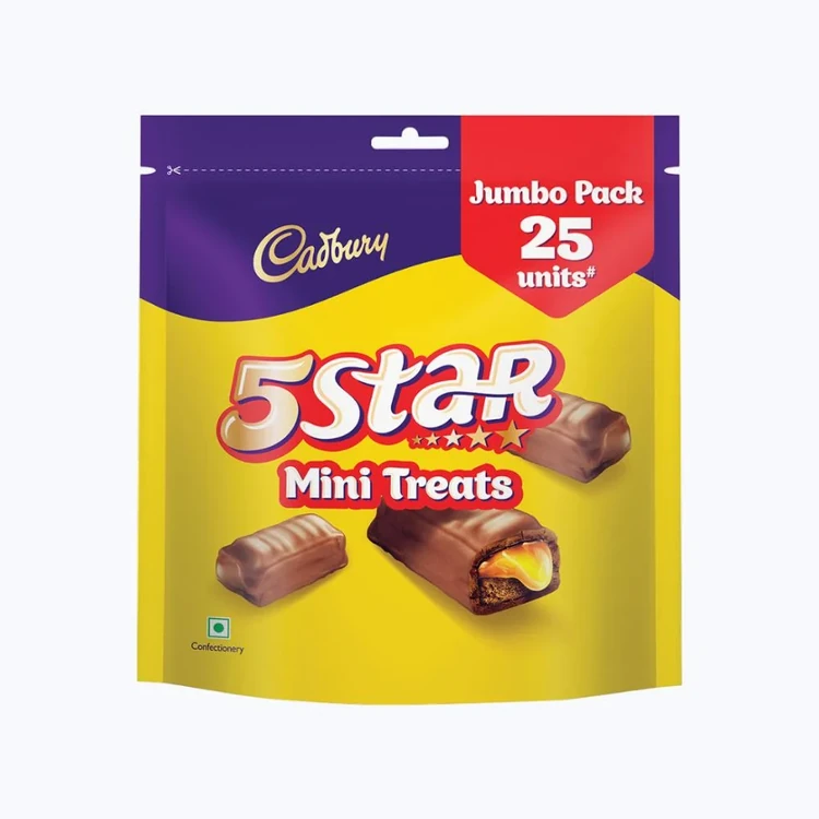 Cadbury 5 Star Mini Treats Filled Bar Chocolate Pack