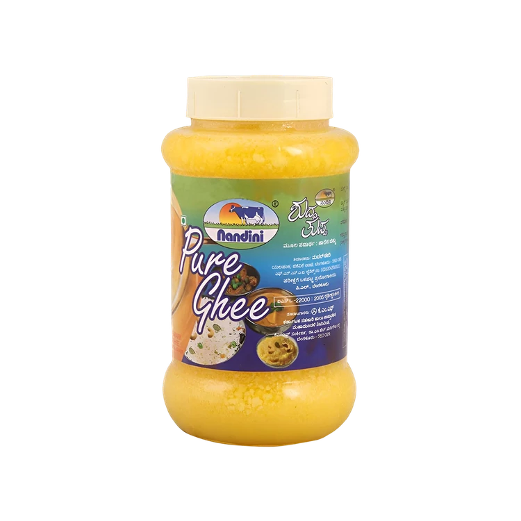 Nandini Pure Cow Ghee 500 ml (Jar) (Hasuvina Tuppa)