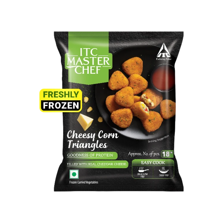 ITC Master Chef Triangle Corn & Cheese Nuggets with Cheddar Cheese