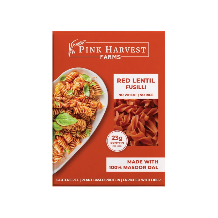 Pink Harvest Farms Red Lentil Fusilli Pasta (Gluten Free)