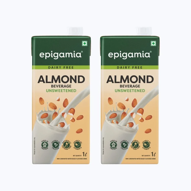epigamia Unsweetened Almond Beverage - Pack of 2