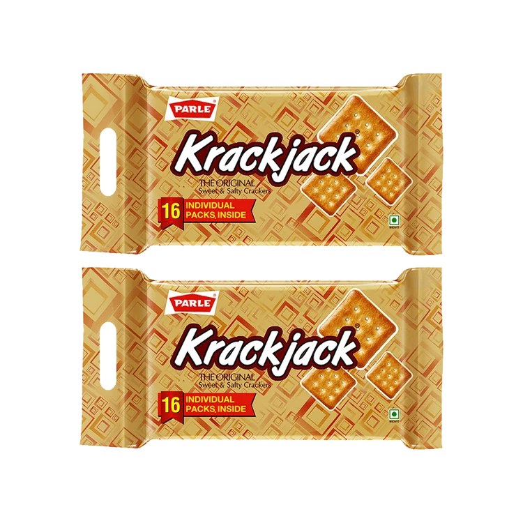 Parle Krackjack Original Sweet & Salty Biscuits (700 g) - Pack of 2