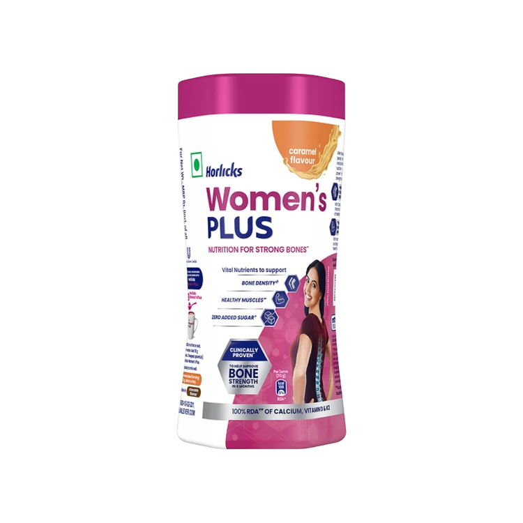 Horlicks Women's Plus Caramel Drink Mix (Jar)