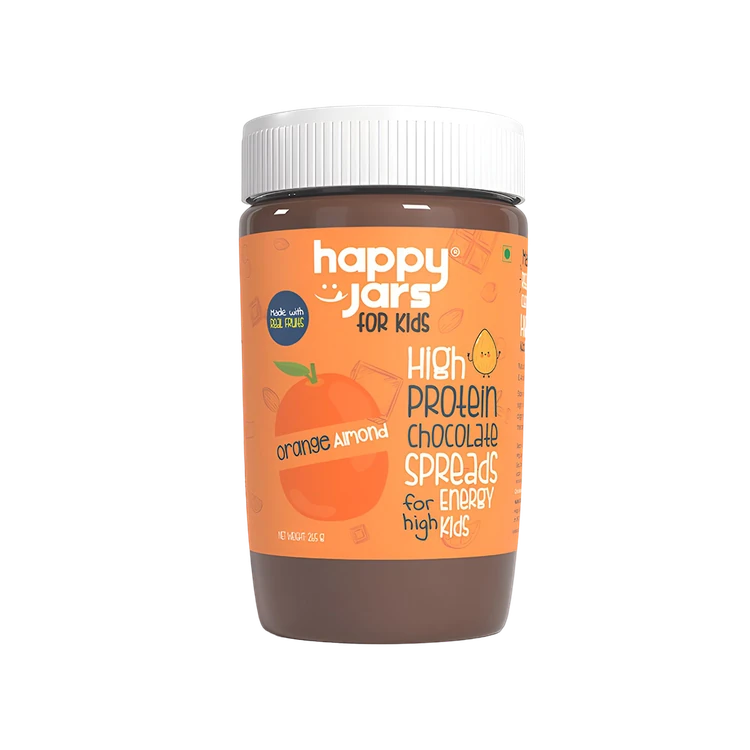 Happy Jars Orange Almond Chocolate Spread (High Protein)