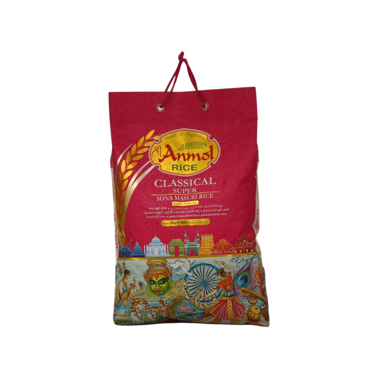 Sri Anmol Classical Raw Sonamasuri Rice (Medium Grain) (Sonamasuri Akki)