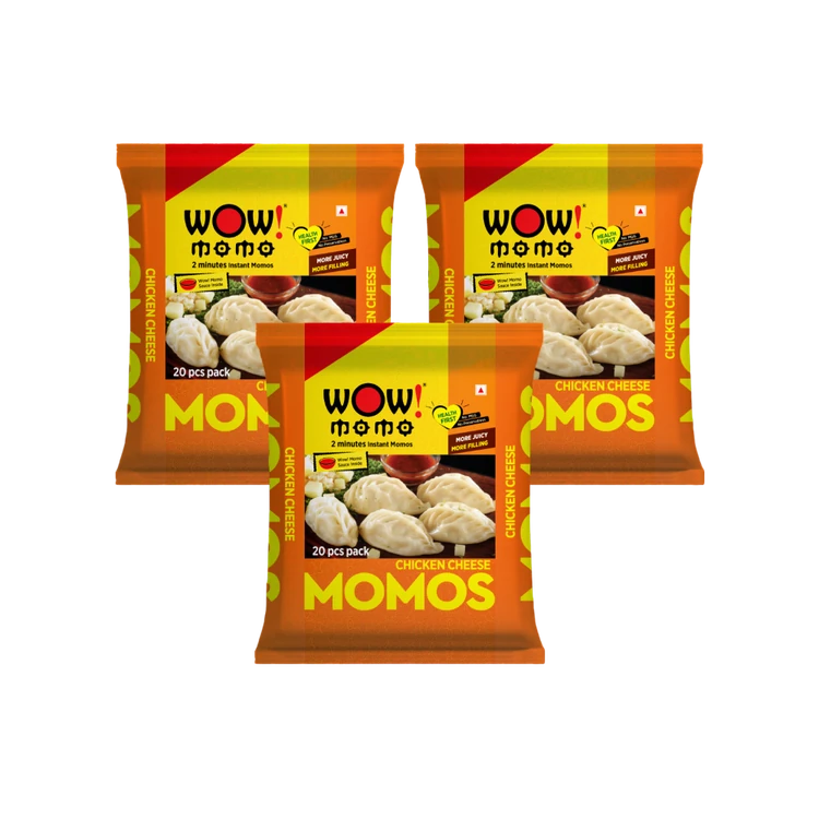 Wow! Momo Chicken Chicken Momos (Frozen) - Pack of 3