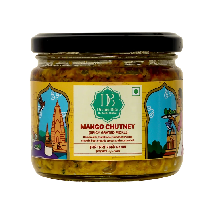 Divine Bite Mango Chutney - Spicy Grated Pickle