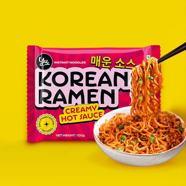 Yu Creamy Hot Sauce Korean Ramen Instant Noodles