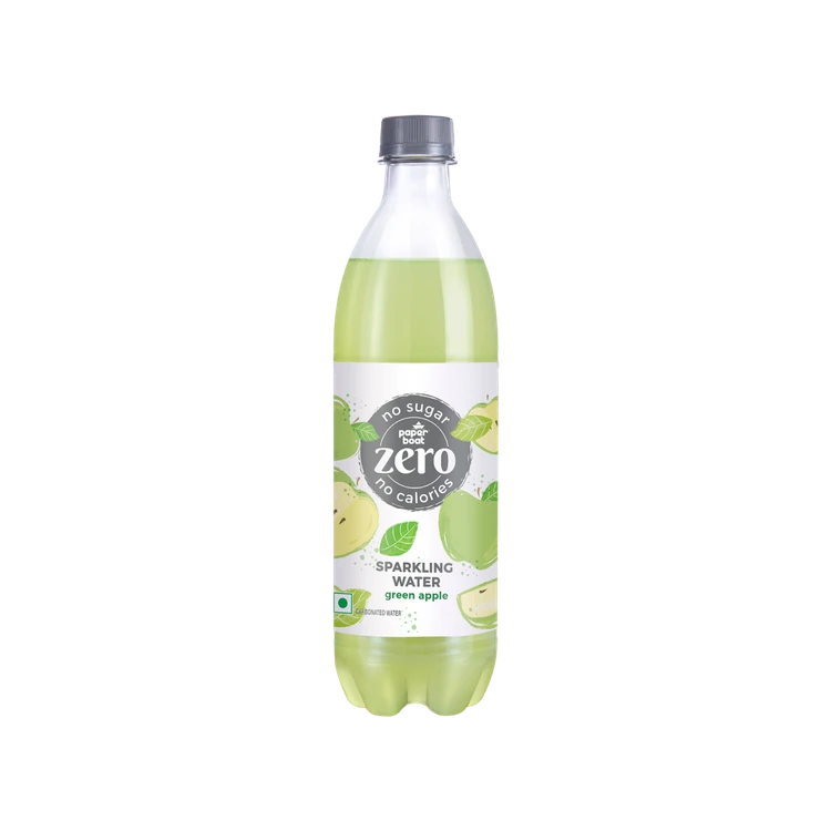 paper boat Zero Sugar Green Apple Sparkling Water