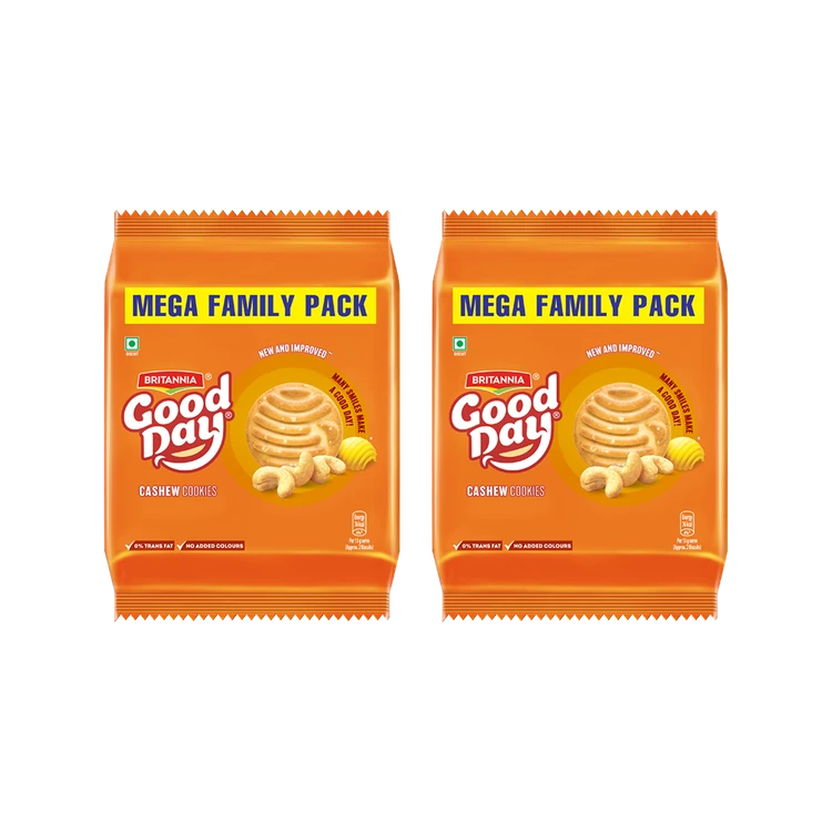 Britannia Good Day Cashew Biscuit - Pack of 2