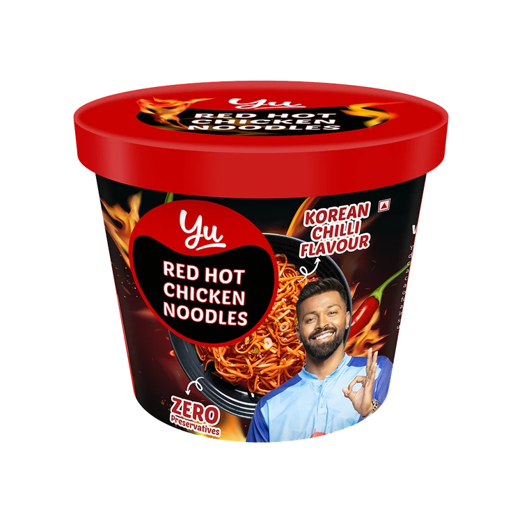Yu Red Hot Korean Chicken Cup Noodles - Spicy Ramen