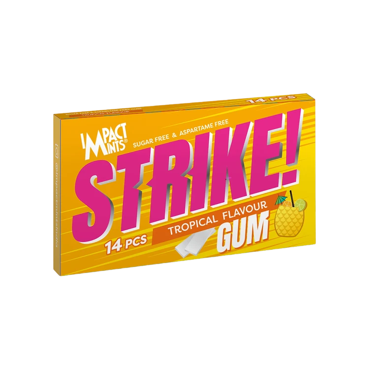 Impact Strike Tropical Chewing Gum