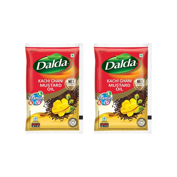 Dalda Kachi Ghani Mustard Oil - Pack of 2 (Sasive Enne)