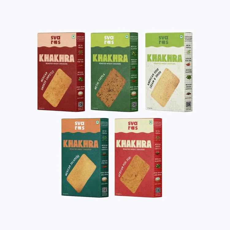 Svaras Roasted Khakhra - Handpicked 5 Flavour Pack