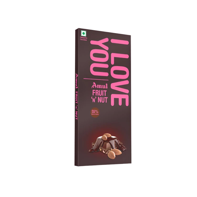 Amul I Love You Fruit 'n' Nut Dark Chocolate Bar