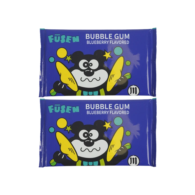 Fusen Blueberry Flavored Bubble Gum - Pack of 2
