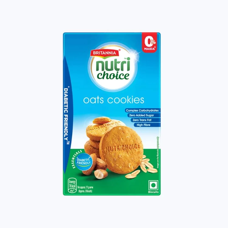 Britannia NutriChoice Oats Cookies (Diabetic Friendly)