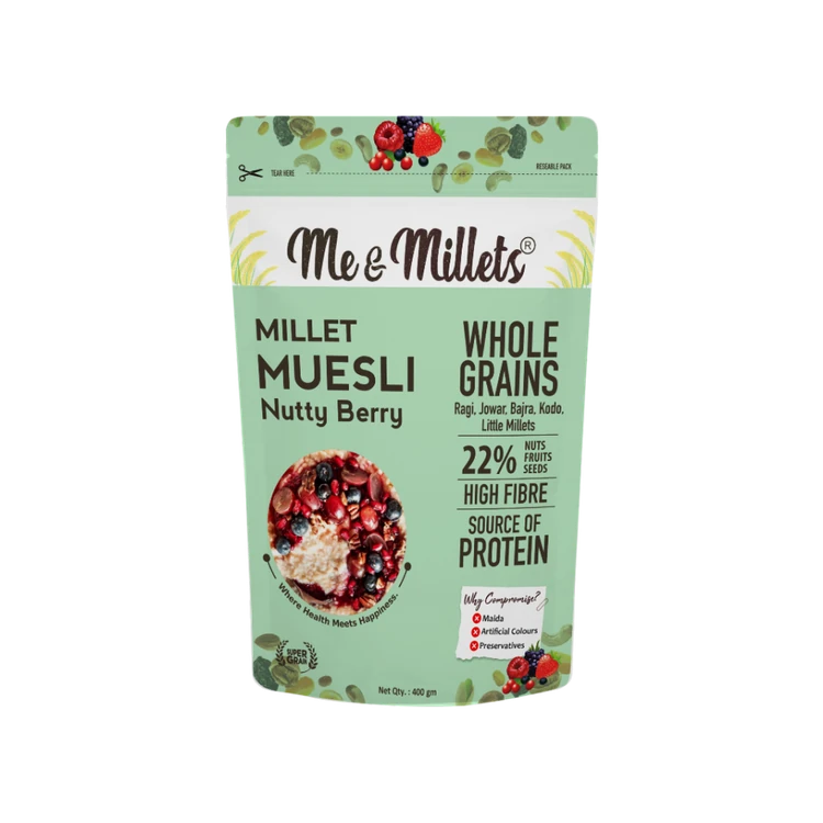ME & MILLETS Millets Nutty Berry Muesli