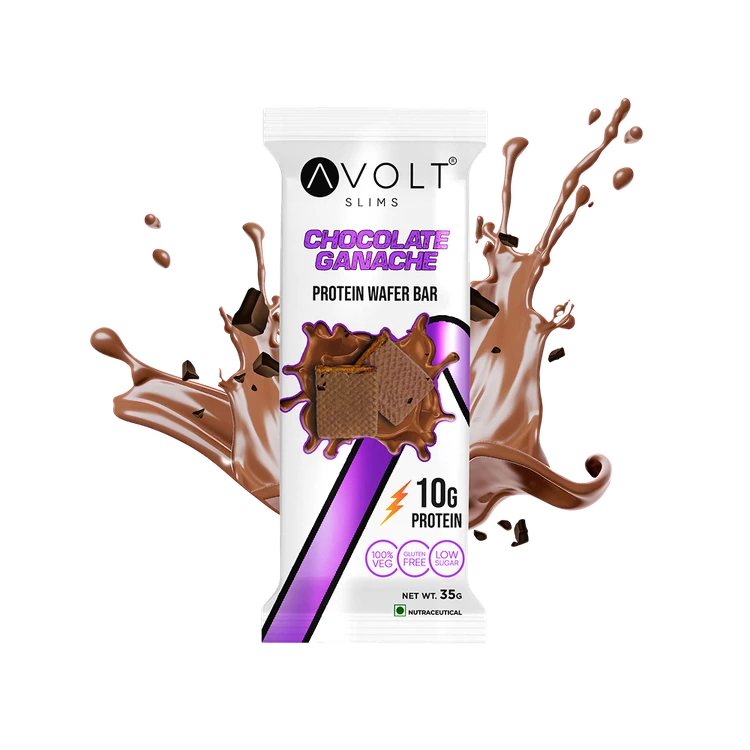 Avolt Slims Chocolate Ganache Protein Wafer Bar