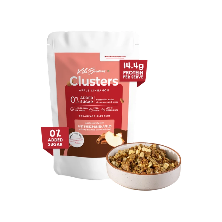 Kilobeaters Apple Cinnamon Granola Muesli (High Protein)