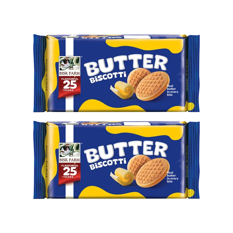 Bisk Farm Butter Biscotti Biscuit - Pack of 2