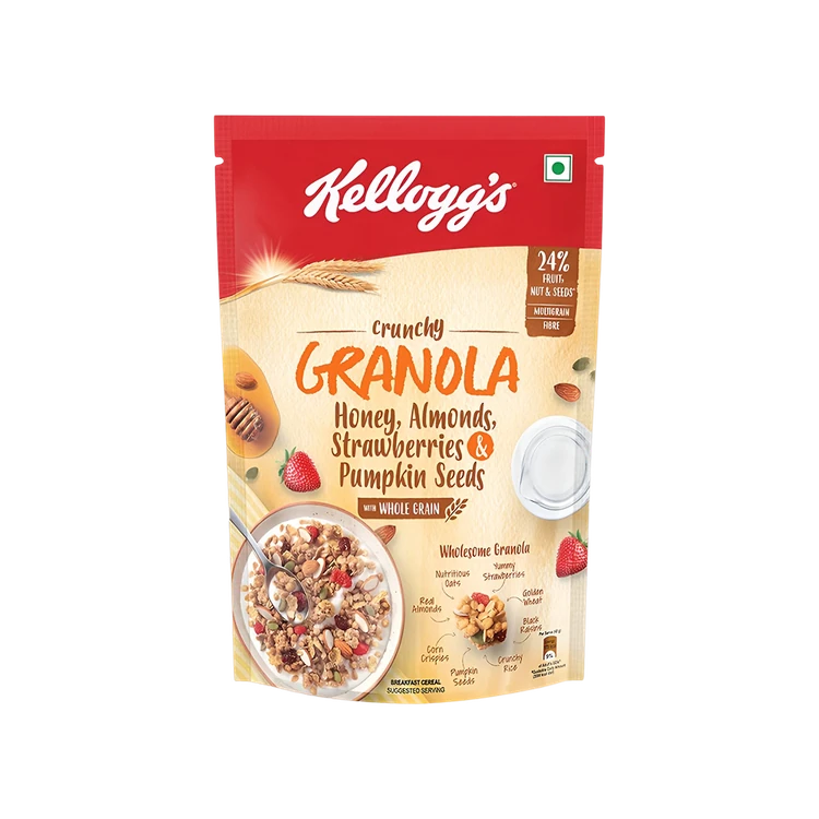 Kellogg's Crunchy Muesli Granola Cereal (Almonds, Strawberries & Pumpkin Seeds)