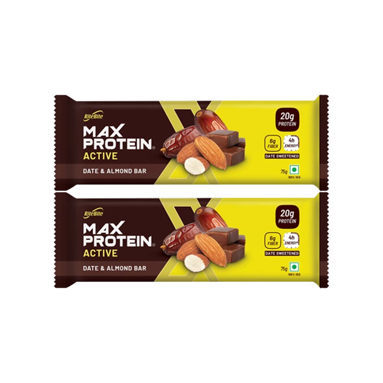 RiteBite Max Proten Date & Almond 20 g Protein Bar - Pack of 2