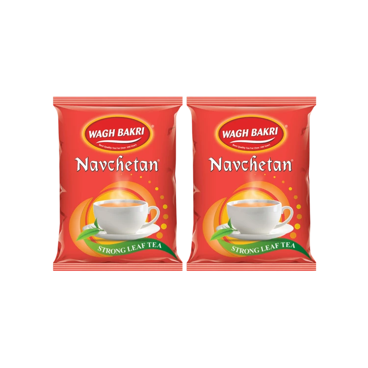 Wagh Bakri Navchetan Danedar Tea - Pack of 2