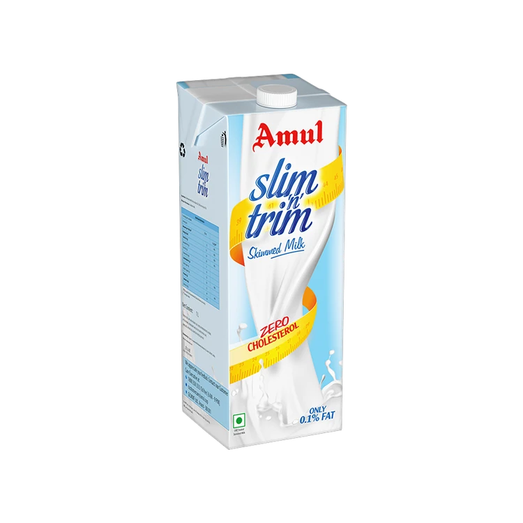 Amul Slim 'n' Trim Skimmed Milk (Zero Cholesterol)