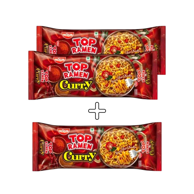 Top Ramen Curry Veg Noodles - Buy 2 Get 1 Free