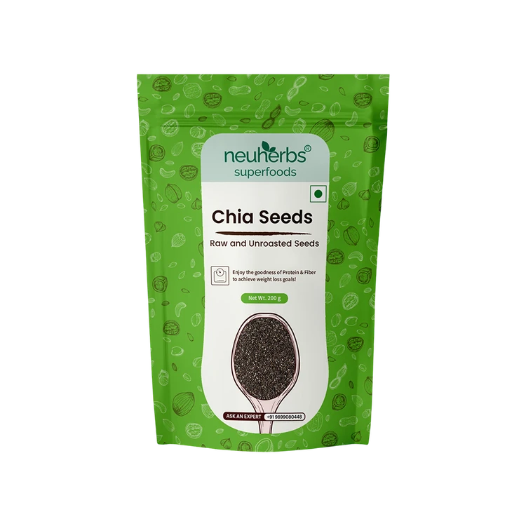 Neuherbs Organic Chia Seeds (Raw & Unroasted)