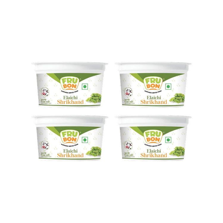 FruBon Elaichi Shrikhand - Pack of 4