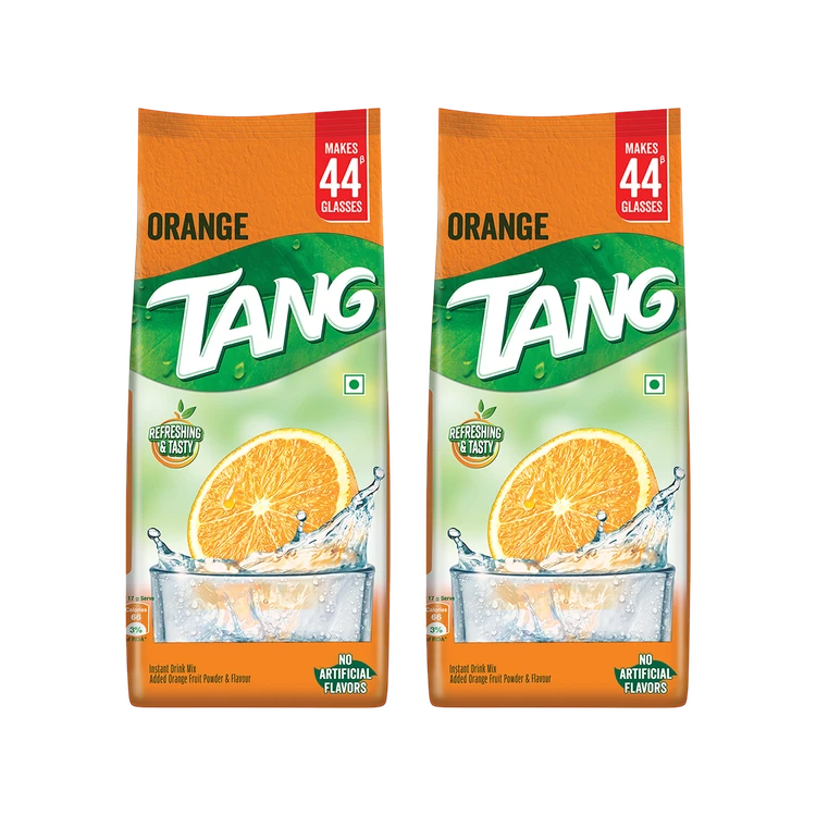 Tang Instant Drink Mix (Orange Flavour) - Pack of 2