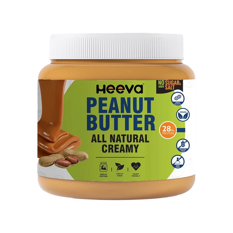 HEEVA Unsweetened Creamy Peanut Butter
