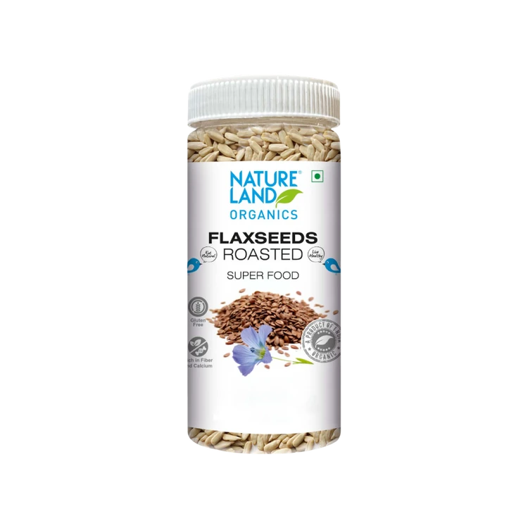 Natureland Roasted Organic Flax Seeds