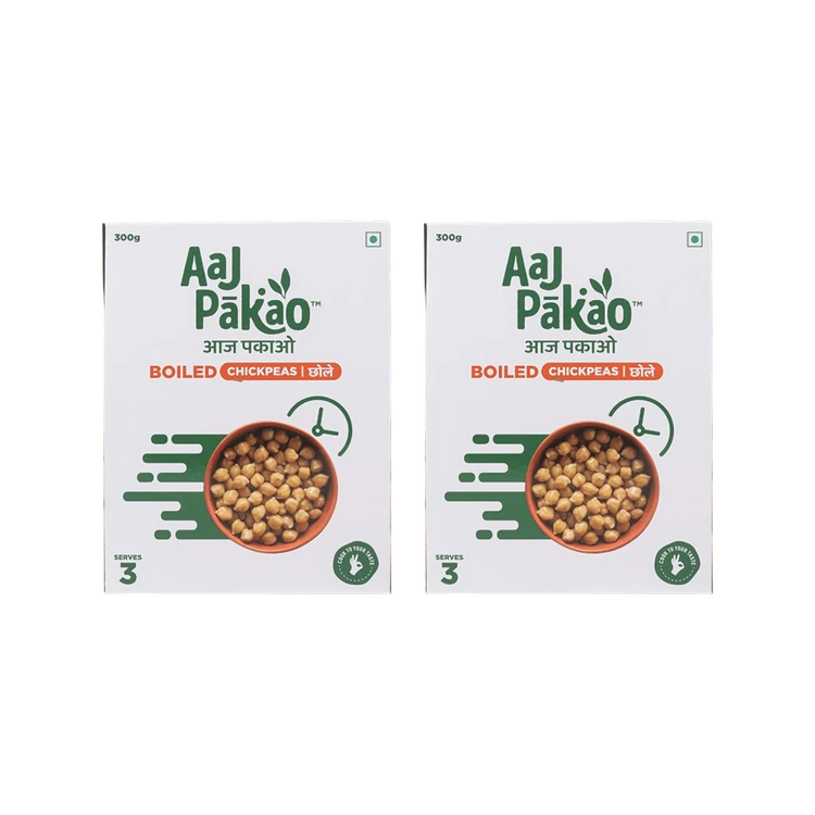 Aaj Pakao Boiled Chickpeas - Pack of 2
